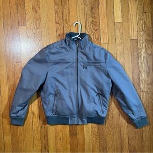 Men’s L Kenneth Cole Reaction full zip jacket - grey, mock neck